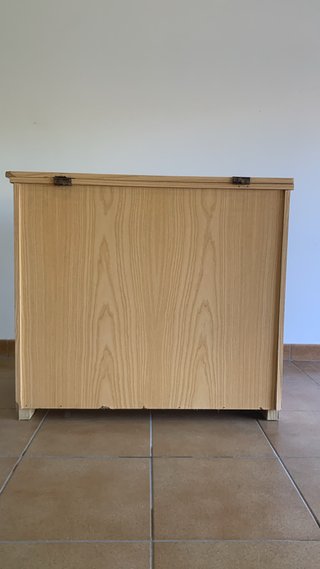 Mueble Mueble Vintage de madera para Máquina de Co