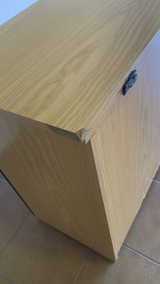 Mueble Mueble Vintage de madera para Máquina de Co