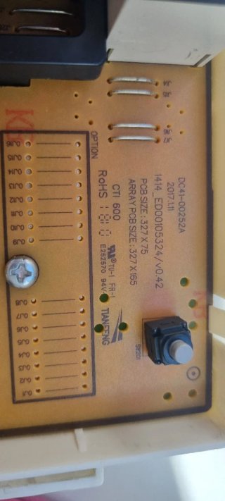 Placa electrónica Samsung Ecobubble 8kg