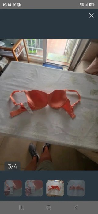Sujetador naranja nuevo