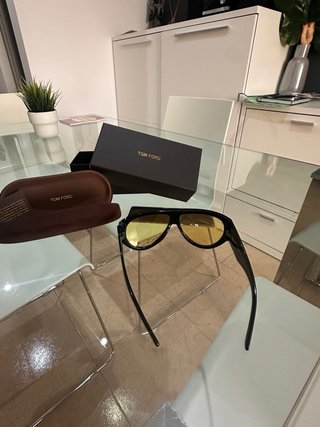 Gafas Tom Ford Bronson Negras y Amarillas