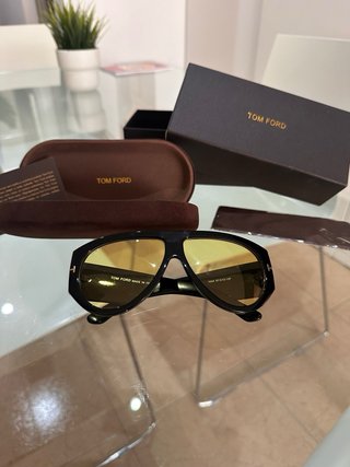 Gafas Tom Ford Bronson Negras y Amarillas