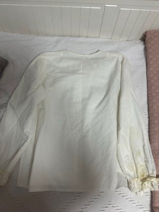 Blusa Baturra Blanca Manga Larga
