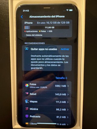 iPhone 11 128GB Blanco + Caja Original