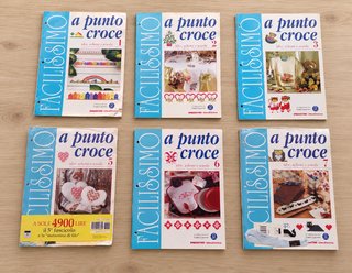 Facilissimo a punto croce 6 voumi vintage