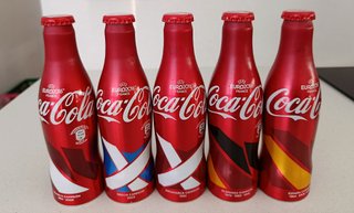 Set di 5 bottiglie Coca-Cola Euro 2016 Francia