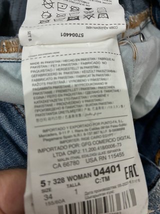 Tejanos Mango Talla 34