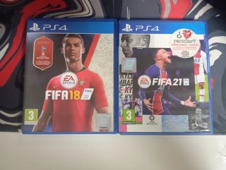 2 Juegos PS4: FIFA 18 y FIFA 21
