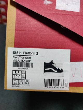 Vans Sk8-Hi Platform Tg 41 Nuove