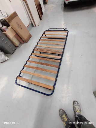 Cama Plegable con Somier de Láminas