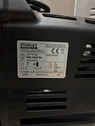 Compresor Stanley Fatmax 6L 1.0 HP