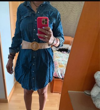 Vestido camisero vaquero azul