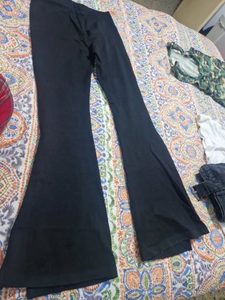 Pantalones de Campana Negros