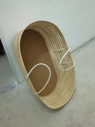Capazo para bebé de mimbre