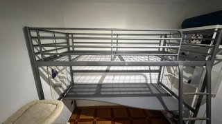 Cama litera IKEA con escritorio 200x90