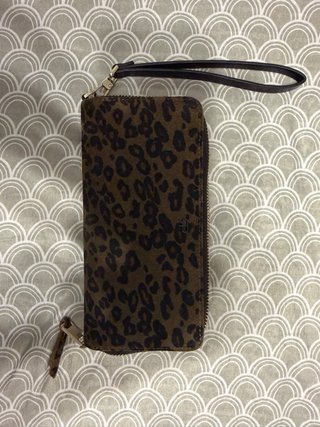 Monedero de Piel Estampado Animal