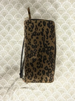 Monedero de Piel Estampado Animal