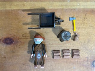 Playmobil Belén Aldeano con Carro y Leña