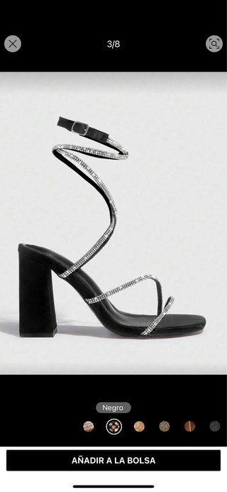 Sandalias de Tacón con Brillantes