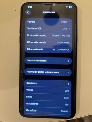 iPhone 11 Pro Max 256GB Gris Espacial