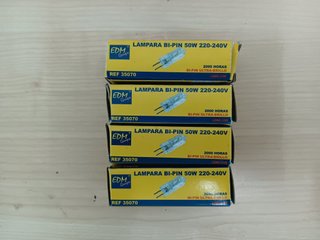 4 Lámparas BI-PIN 50W 220/240V EDM