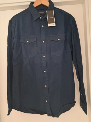 Camisa Jack & Jones Azul Talla XL
