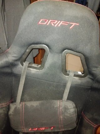 Sedia da Gaming Drift Nera e Rossa