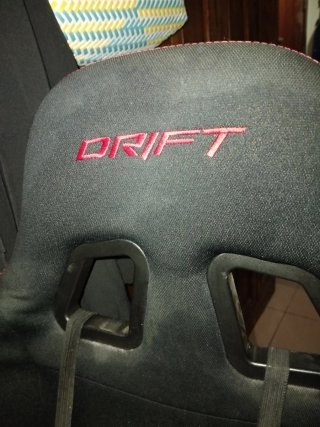 Sedia da Gaming Drift Nera e Rossa