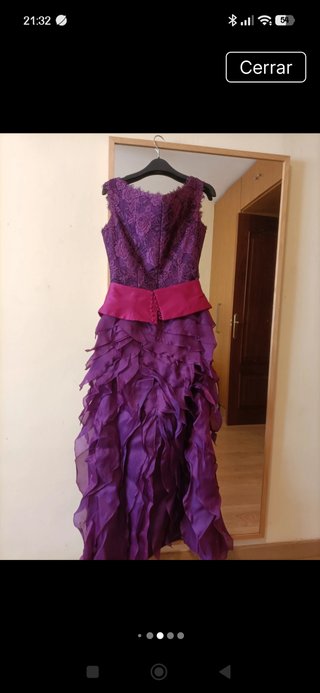 Vestido de fiesta elegante morado