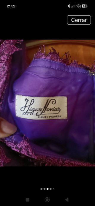 Vestido de fiesta elegante morado