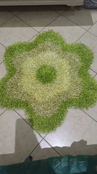 Tappeto decorativo verde