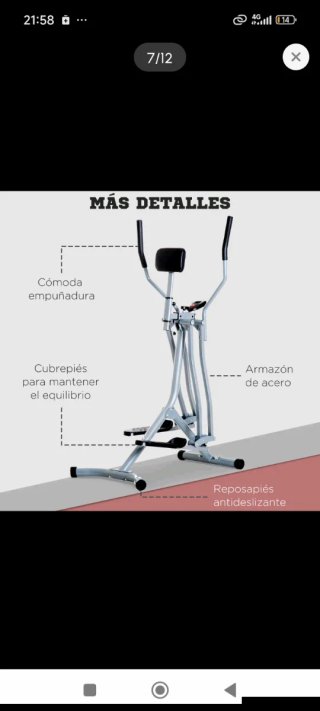 Bicicleta Elíptica de Fitness