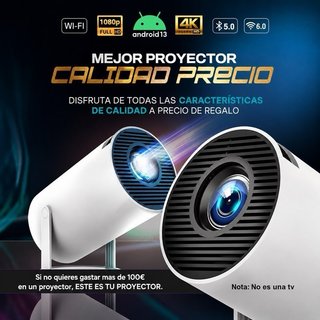 Proyector PRO Full HD 4K Android 13 - Nuevo