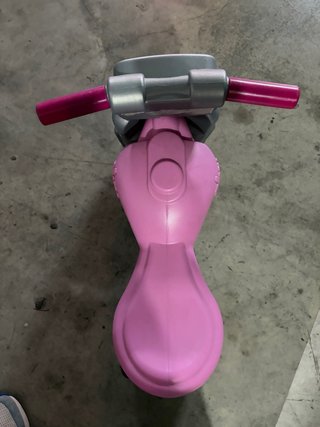 Moto sin pedales rosa para niños
