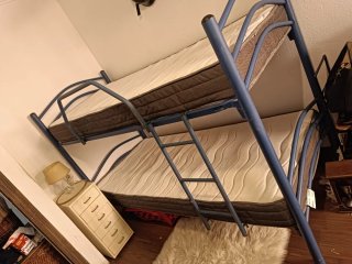 Cama Litera Metálica Azul