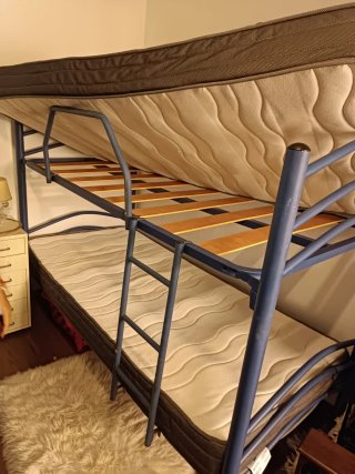 Cama Litera Metálica Azul