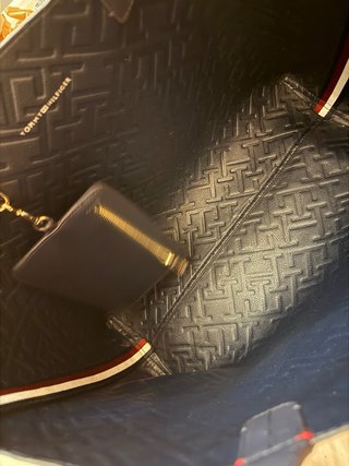 Bolso Tote Tommy Hilfiger Satchel Azul marino