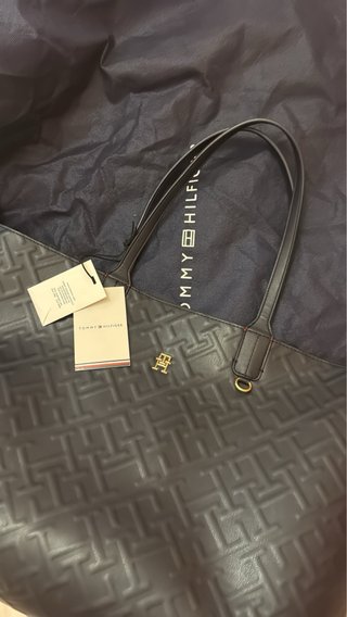 Bolso Tote Tommy Hilfiger Satchel Azul marino
