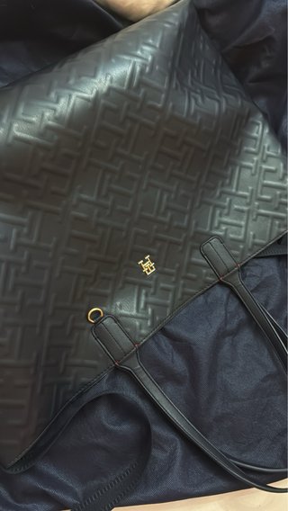 Bolso Tote Tommy Hilfiger Satchel Azul marino