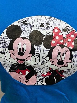 Camiseta Mickey y Minnie Diseño Comic