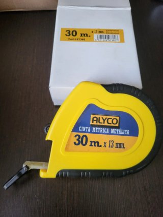 Cinta métrica metálica 30m Alyco