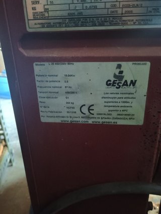 Generador Eléctrico 19 KVA Lombardini
