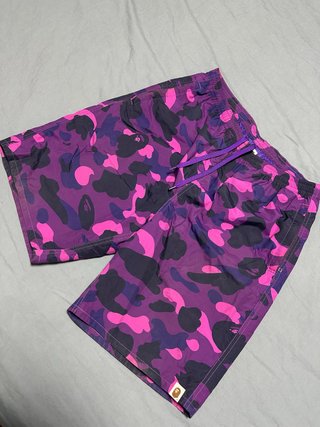 Pantalones Cortos Bape Camuflaje Morado