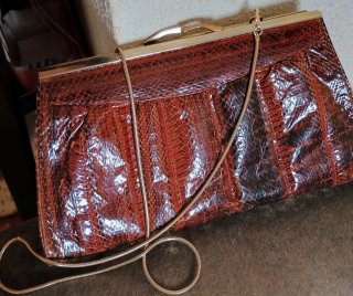 Bolso de piel de serpiente vintage