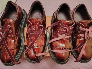 Zapatos Pablosky niña charol burdeos Dos pares