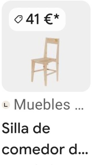 Silla de madera ecológica
