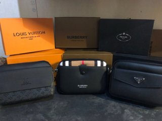 Bolsos de lujo Burberry, LV, Prada verdaderos