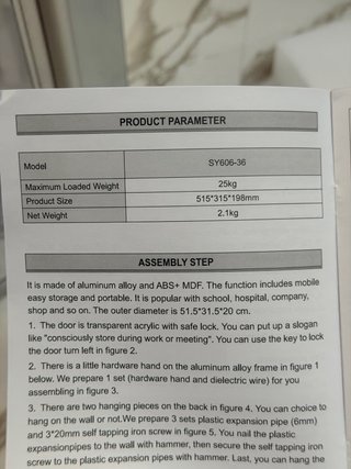 Caja de Almacenamiento VEVOR para 36 Teléfonos