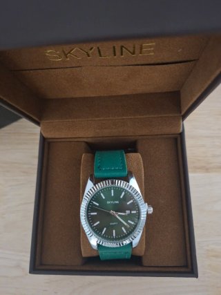 Reloj SKYLINE Verde elegante