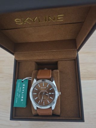 Reloj SKYLINE Marrón elegante
